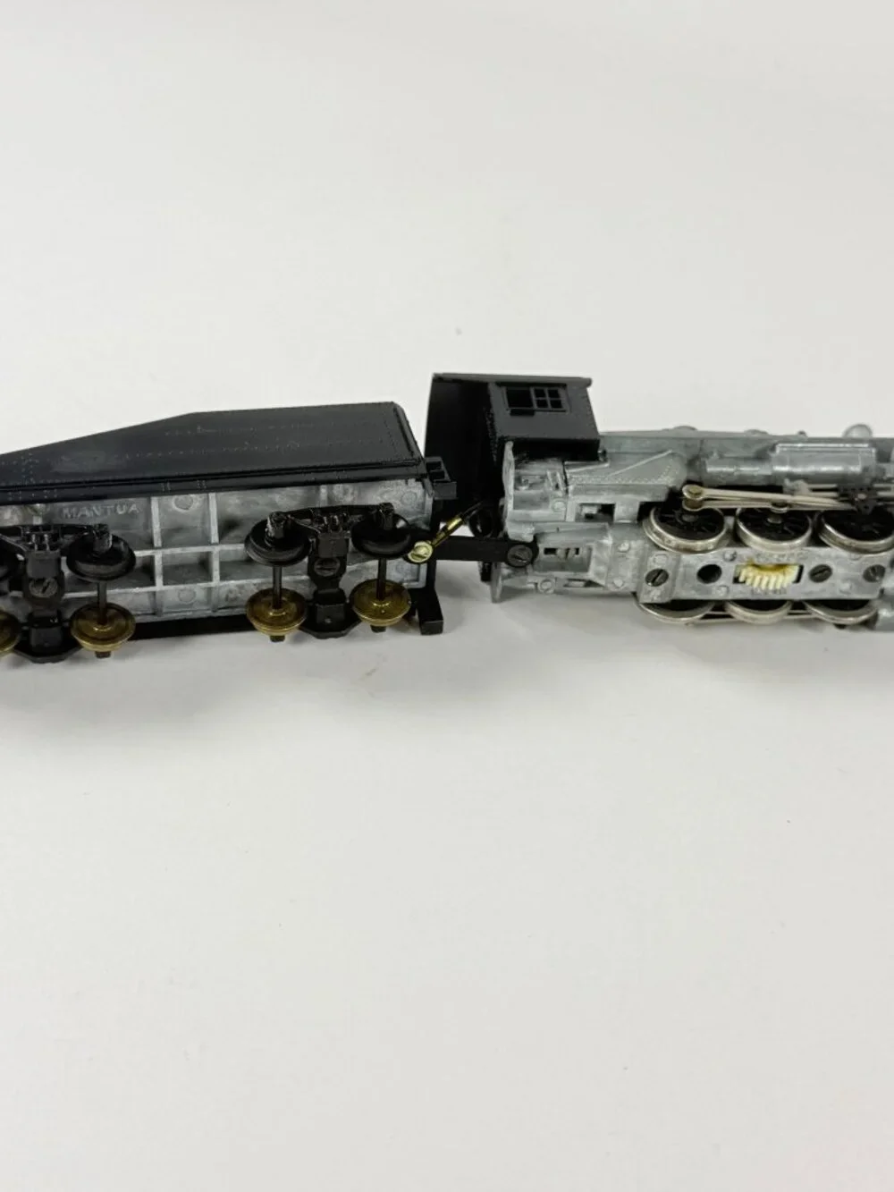 Vintage Mantua HO Scale Train Locomotive & Tender Diecast Black/Silver